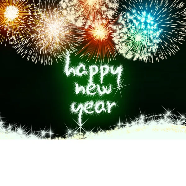 Happy new year firework fireworks — Stock Photo, Image