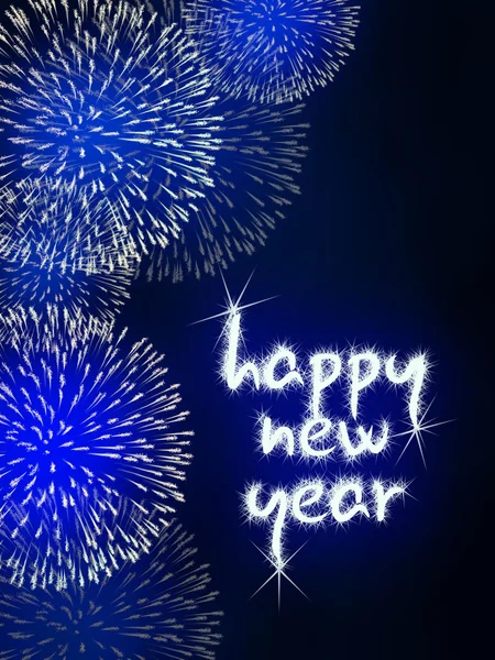 Happy new year firework fireworks — Stock Photo, Image