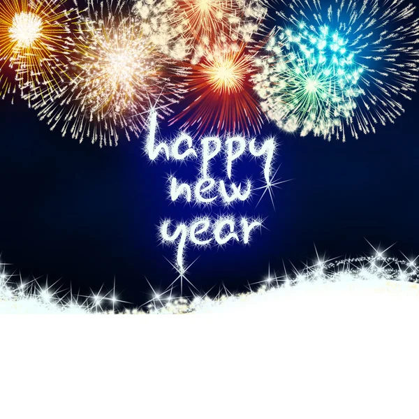 Happy new year firework fireworks — Stock Photo, Image