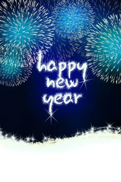 Happy new year firework fireworks — Stock Photo, Image