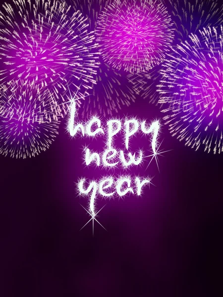 Happy new year firework fireworks — Stock Photo, Image