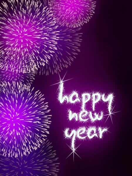 Happy new year firework fireworks — Stock Photo, Image