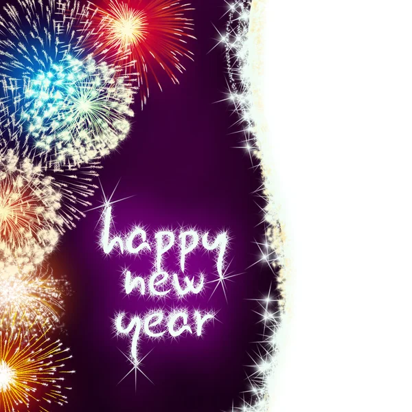 Frohes neues Jahr Feuerwerk — Stockfoto