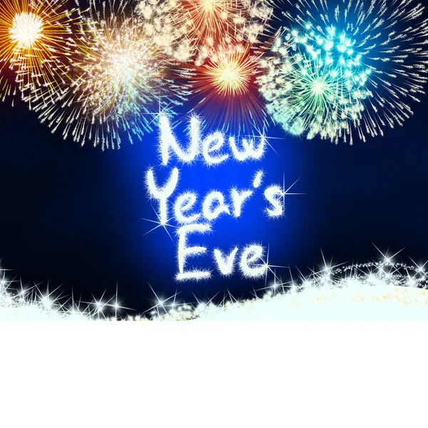 New years eve anniversary firework celebration party blue — Stock Photo, Image