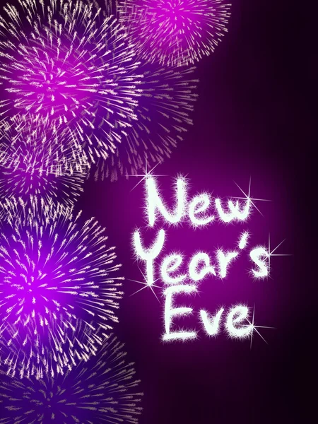 Yeni yıl arifesinde yıldönümü havai fişek kutlama parti pembe