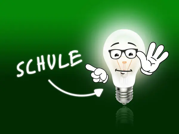 Lampadina Schule Energy Light verde — Foto Stock