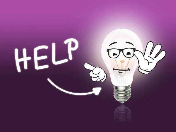 Help lamp Lamp energie licht roze — Stockfoto