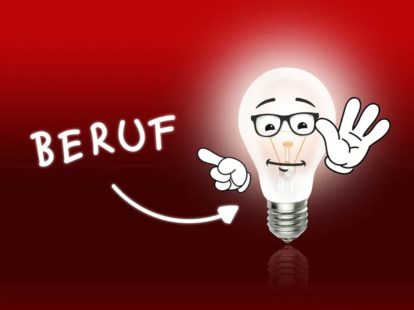 Energiesparlampe Energiesparlampe leuchtet rot — Stockfoto