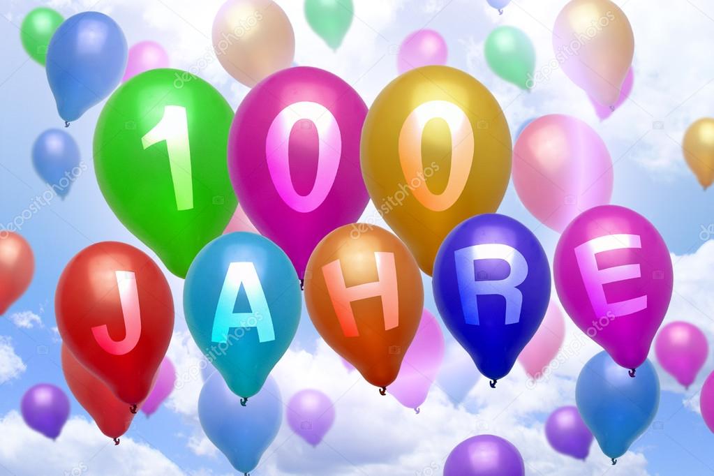 German 100 years balloon colorful balloons