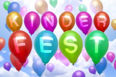 Alman çocuk Festivali balon renkli balonlar