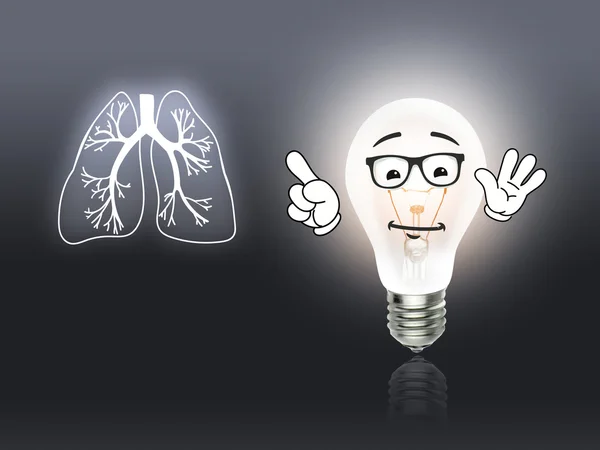 Biología pulmonar Medicina de órganos Estudio gris —  Fotos de Stock