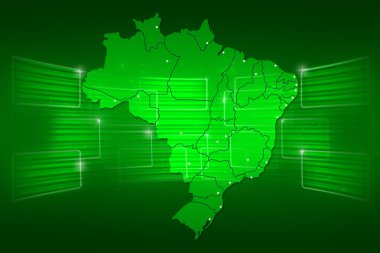 Brezilya harita Dünya Haritası haber iletişim yeşil