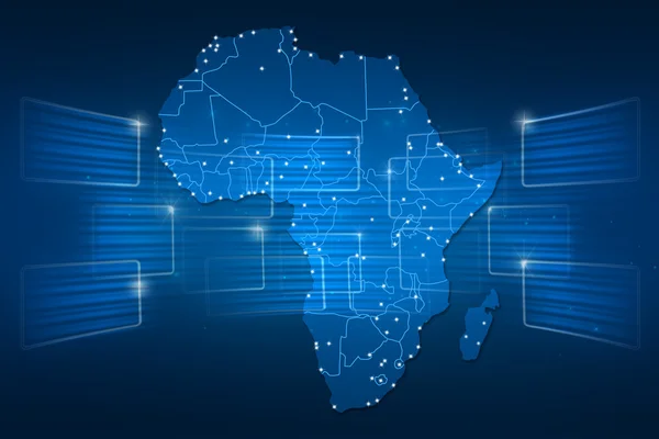 Afrika harita Dünya Haritası haber iletişim mavi