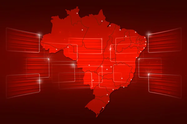 Brezilya harita Dünya Haritası haber iletişim kırmızı