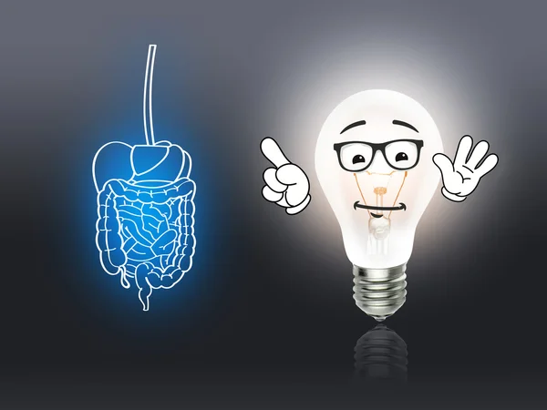 Maag-intestinale spijsvertering pijn grijs — Stockfoto