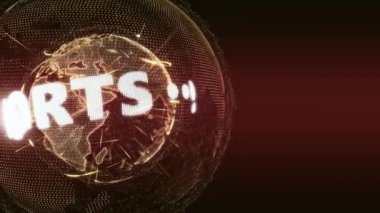 Dünya haber spor spor Intro Teaser turuncu kırmızı