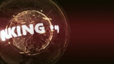 Dünya haber Bankacılık Finans Intro Teaser turuncu kırmızı