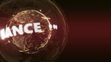 Dünya haber Bankacılık Finans Intro Teaser kırmızı turuncu