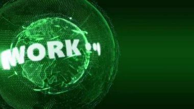 Dünya haber ağ Internet Intro Teaser yeşil