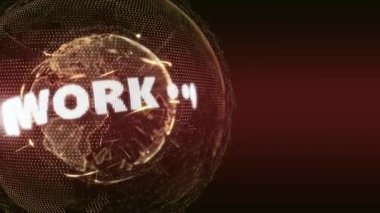 Dünya haber ağ Internet Intro Teaser turuncu kırmızı