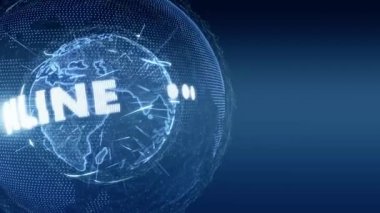 Dünya haber Online Internet Intro Teaser mavi