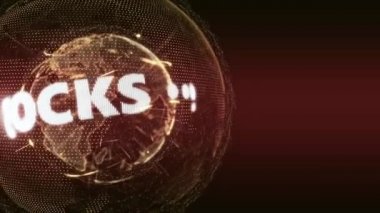 Dünya haber hisse senetleri Finans Intro Teaser turuncu kırmızı