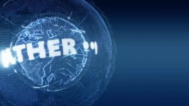 Dünya haber hava küre Intro Teaser mavi