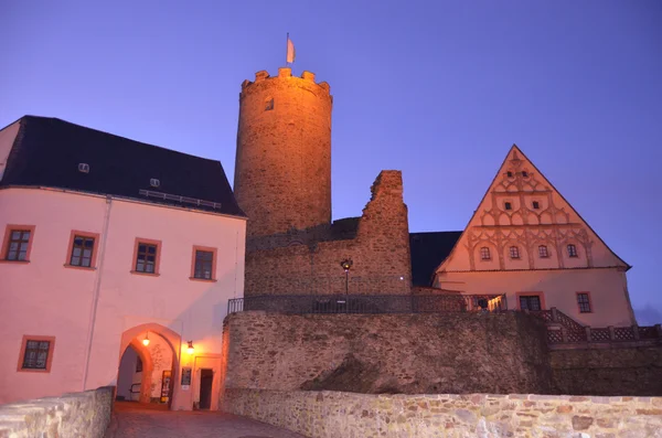 Burg burg scharfenstein drebach chemnitz — Stockfoto