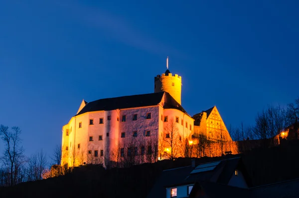 Burg castle Scharfenstein Drebach Chemnitz — Stockfoto