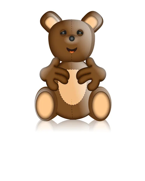 Toby Ted Teddy personagem de brinquedo Desenhos animados — Fotografia de Stock