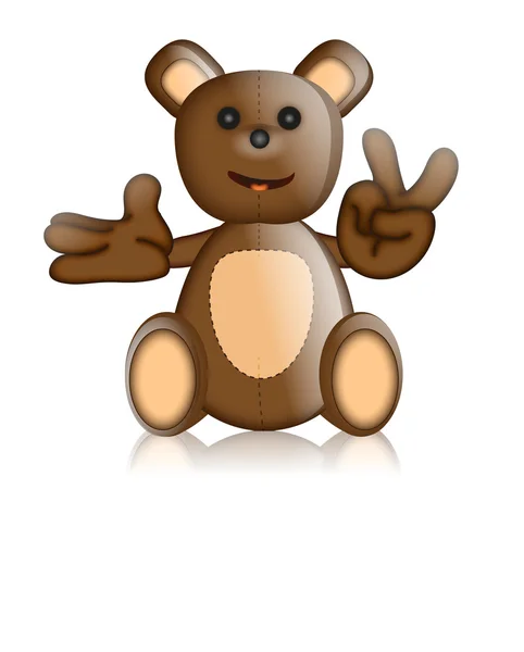 Toby Ted Teddy personagem de brinquedo Desenhos animados — Fotografia de Stock