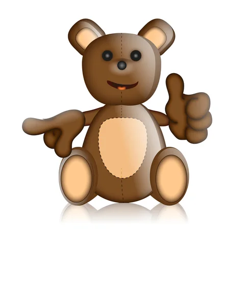 Toby Ted Teddy Toy znaků Cartoon — Stock fotografie