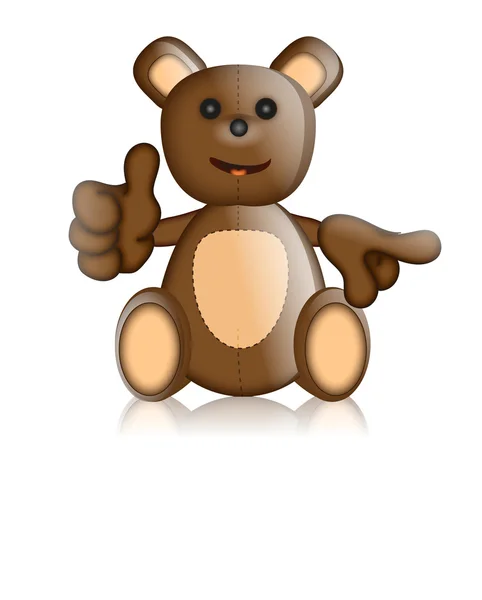 Toby Ted Teddy Toy znaků Cartoon — Stock fotografie