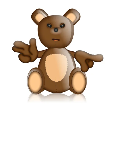 Toby Ted αρκουδάκι παιχνίδι χαρακτήρα κινουμένων σχεδίων — Φωτογραφία Αρχείου