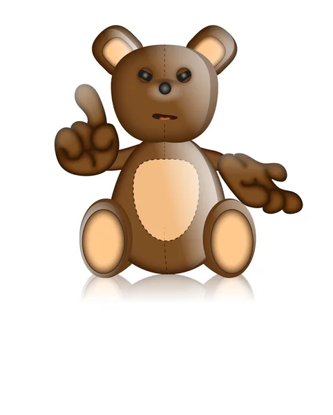 Toby Ted Teddy personagem de brinquedo Desenhos animados — Fotografia de Stock