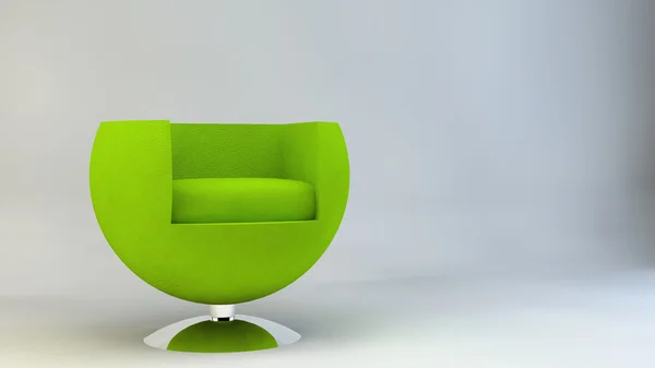 Stoel fauteuil meubilair ontwerp design meubels groen — Stockfoto