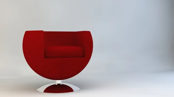 Stoel fauteuil meubilair ontwerp design meubels rood — Stockfoto