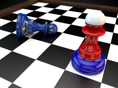 Rusya AB yaptırımları satranç para birimi Avrupa jeopolitik