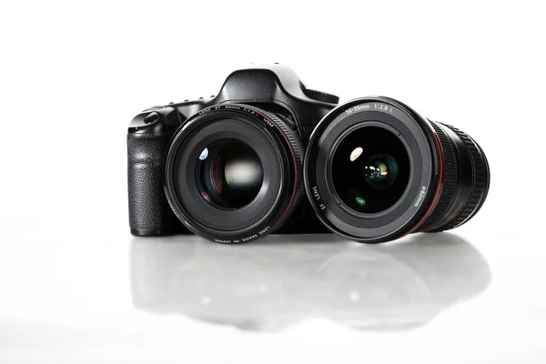 The camera on white background — Stock Photo, Image