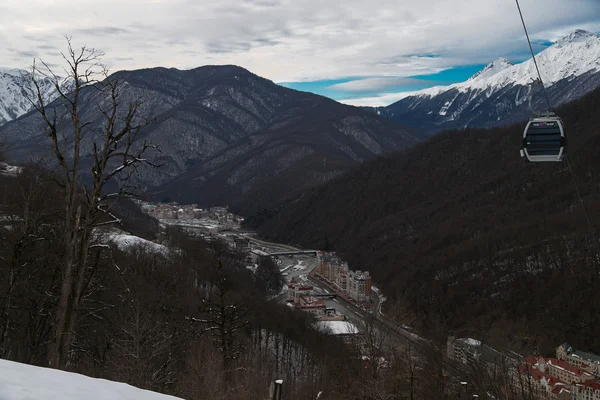 The ski resort of Krasnaya Polyana. Rosa Khutor. Sochi. Russia. — Stock Photo, Image