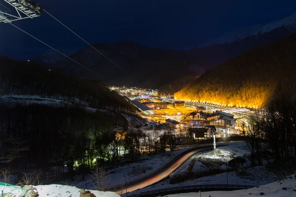 La estación de esquí de Krasnaya Polyana. Rosa Khutor. Sochi. Rusia. —  Fotos de Stock