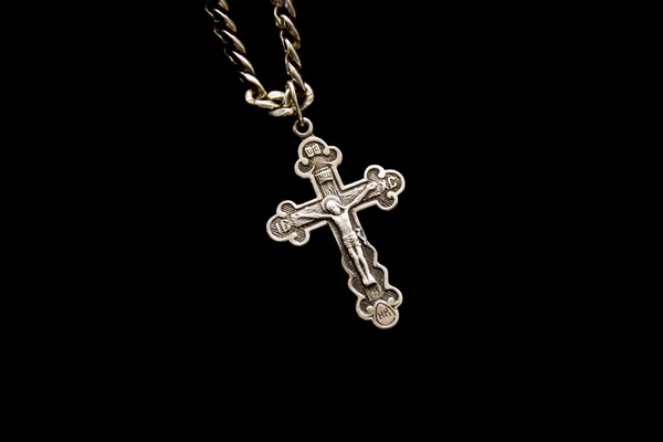 izole üzerinde siyah haç