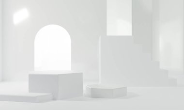 Arkaplan soyut kaide tahtasının 3d resimlendirmesi, sanat görüntüsü model ürün dekorasyon tezgahı duvar kağıdı