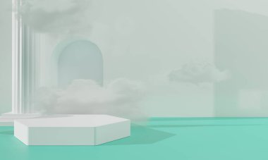 Arkaplan soyut kaide tahtasının 3d resimlendirmesi, sanat görüntüsü model ürün dekorasyon tezgahı duvar kağıdı