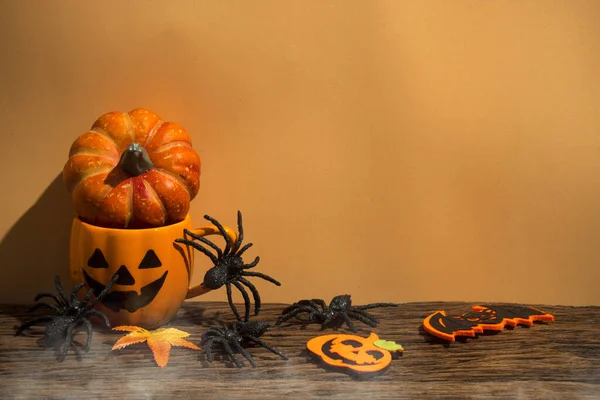 Horreur Fantôme Drôle Effrayant Halloween Sur Saison Des Fêtes Vœux — Photo