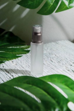 güzellik modası makyaj şişesi losyonu krem ürün cilt sağlık konsepti arka planda