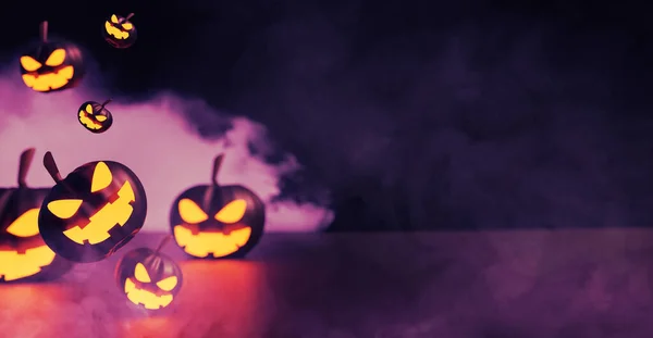 Ужастик Жуткий Смешной Призрак Счастливый Хэллоуин Праздничный Сезон Поздравления Ночь — стоковое фото