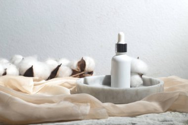 güzellik modası makyaj şişesi losyonu krem ürün cilt sağlık konsepti arka planda