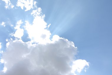 Parlak bulutlu gökyüzü backgrond doku