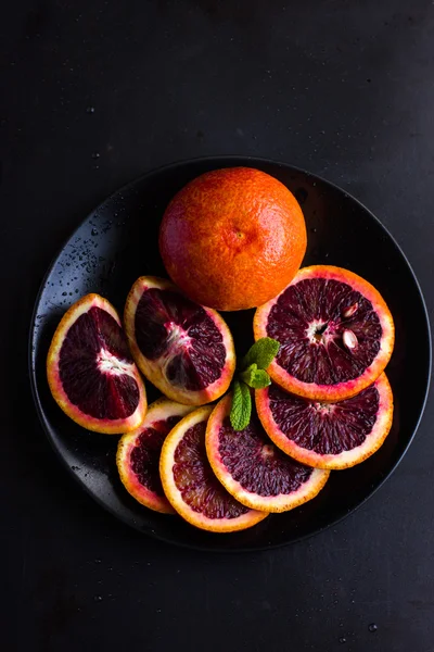 신선한 붉은 피 오렌지 — 스톡 사진